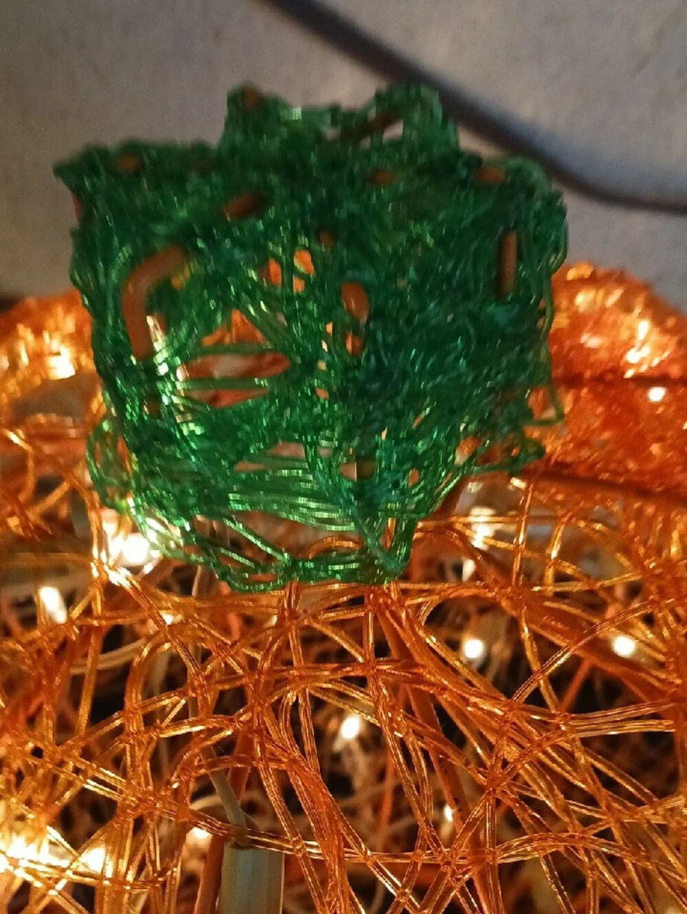 Stunning! Ashland Orange Woven Lit Jack-O'-Lantern Blinking Lights 🎃